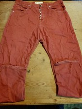 Humor Mens Jean's Red 36 Regular Fit