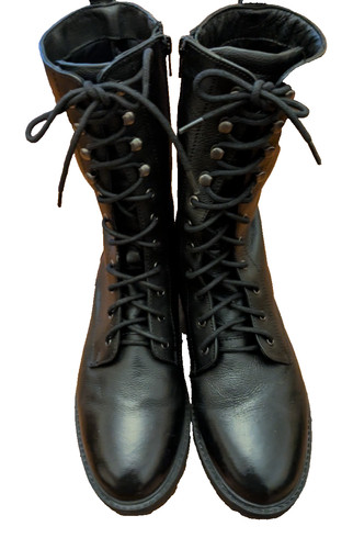 5th avenue black leather biker - leather,
