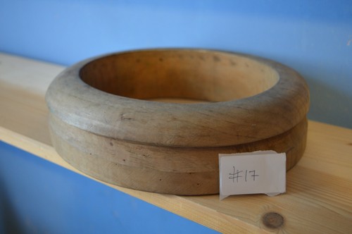 Vintage wooden hat brim - , block