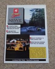 Vauxhall Sport News Jan/Feb