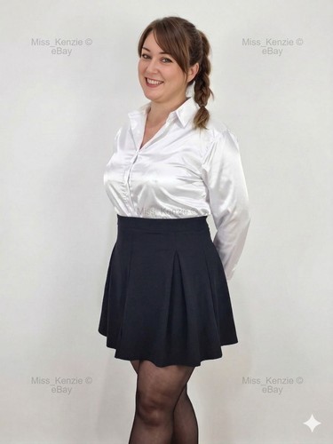 White satin hidden button