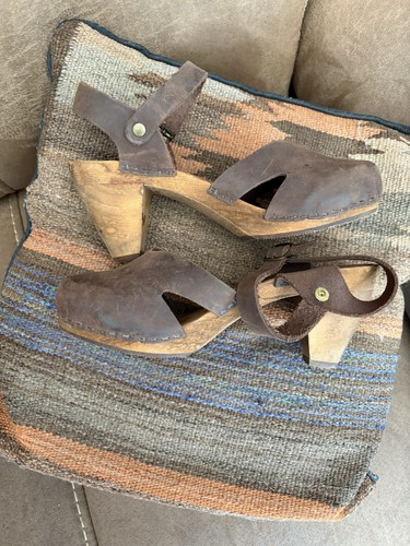 Sanita brown leather - sanita, wooden