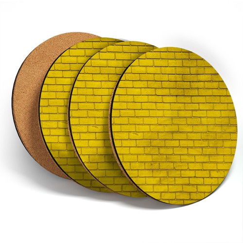 Coasters yellow brick - ,