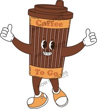 Coffee To Go Mascot sticker