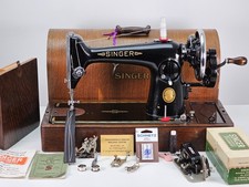 Excellent 1953 Singer 201K Sewing Machine, Serviced, for Leather, Fabric, Canvas