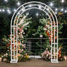 Heavy Duty Square Tube Iron Wedding Arch Backdrop Stand Garden Pergola Frame UK