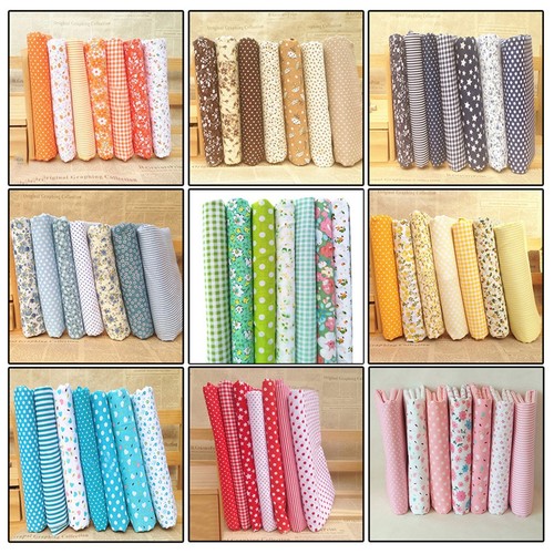 Dot floral cotton fabric - floral,