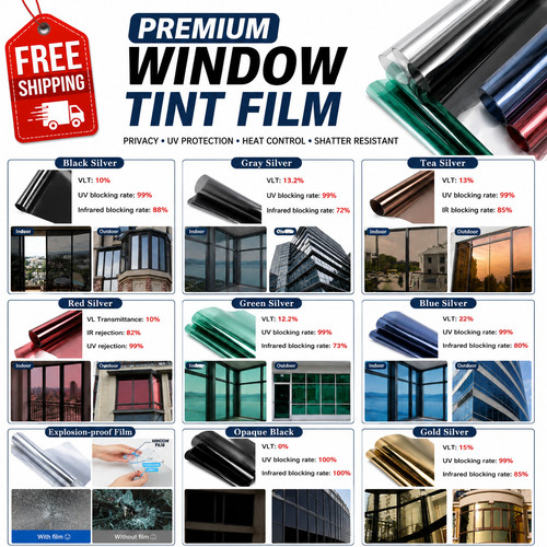 Window tint film - tint, uv