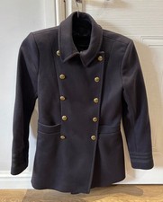 Zara navy blue wool blend