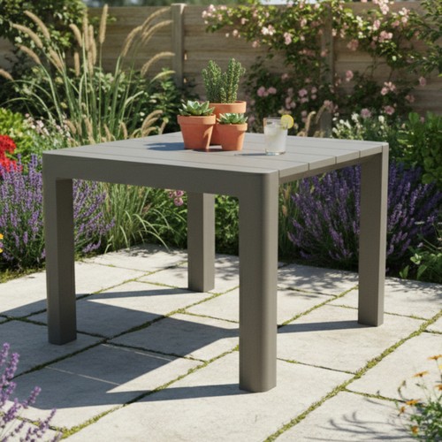 Henrik 100 table - nickel, grey
