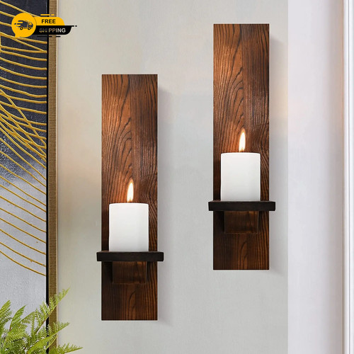 Set rustic wooden wall - set,
