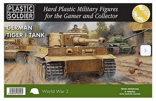 Ww2v15017 15mm german tiger - 15mm,