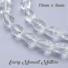 CRYSTAL GLASS FACETED TEAR