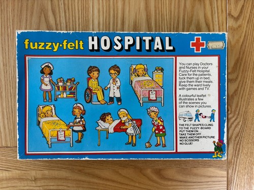 Vintage fuzzy felt - fuzzy, hospital