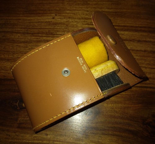 Shoe shine set leather - shine,