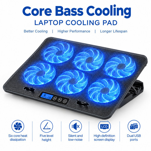 Adjustable laptop cooling pad - cooling,