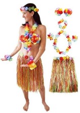 Grass Skirt & Flower Garlands