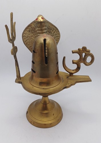 Brass shiva lingam statue - lingam,