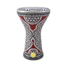 Darbuka doumbek drum tabla 17/17.5 inch inlaid mother of pearl with free bag ...