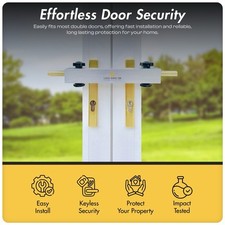 LOCK-SAFE - Patio French Door Lock, Conservatory - Security - Terrace - Balcony