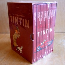 The Adventures of Tintin by Herge hardback compact editions slipcase English
