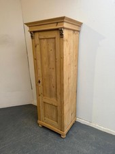 A Tall Antique /Old Pine 1 Door Plain Linen Cupboard to Wax/Paint