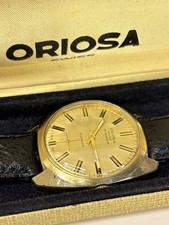 ORIOSA Vintage 1970’s *BOXED* Men’s Manual Sub-Seconds Gold Dress Watch
