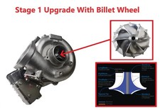 Turbocharger Stage 1 Upgraded BMW 530d E60 E61 160kw 7790308 + Gasket Set