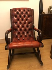 Chesterfield Leather rocking