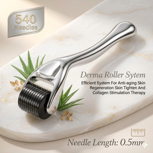 Premium 5mm derma roller 540 - 0.5mm,