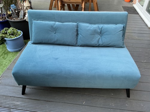 Double sofa bed teal blue - double,