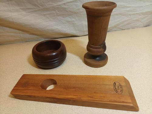 Wooden goblet wine - wooden, bottle