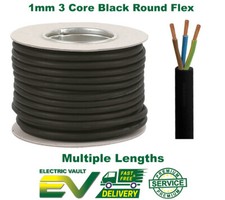 RUBBER CABLE 3 CORE 1.0MM