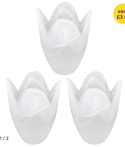 Marble effect tulip - effect, glass