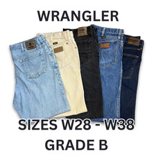 BIG SIZE WRANGLER JEANS RELAXED / STRAIGHT LEG - GRADE A - W40 W42 W44 W46+