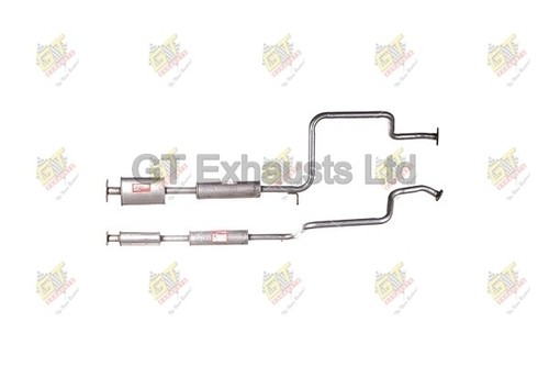 Exhaust silencer centre - centre, pipe