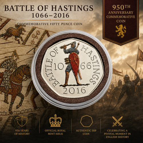 Battle hastings 1066 50p - of,