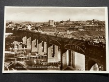 High Level Bridge Newcastle on Tyne Real Photo Vintage Postcard N22