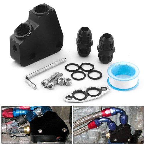 Engine oil cooler adapter - engine, kit
