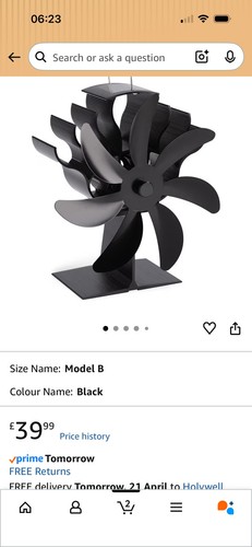 Heat powered stove fan - ,