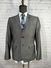 H&M Mens Gray SLIM FIT COTTON