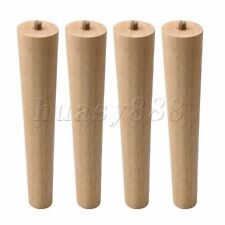 4PCS M8 Wooden Furniture Legs 20cm Hardwood Leg Couch Sofa Replacement