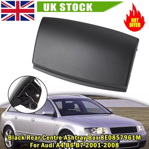 Black rear centre ashtray box - ashtray,