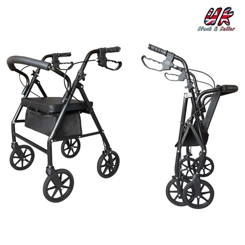 Folding wheels rollator - folding,