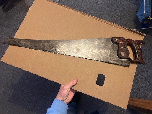 Vintage hand saw - vintage,