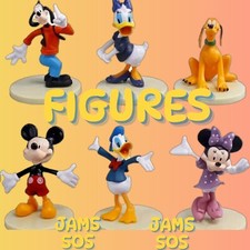 Mickey Mouse Clubhouse action Figure Set Minnie Toy Cake Topper Donald Pluto