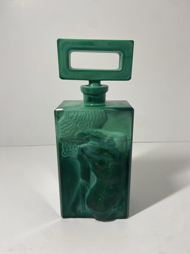 Vintage malachite glass green - vintage,