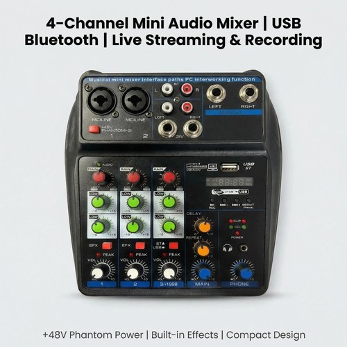 Channel usb bluetooth mixer - 4,