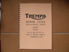 TRIUMPH PARTS BOOK 1937