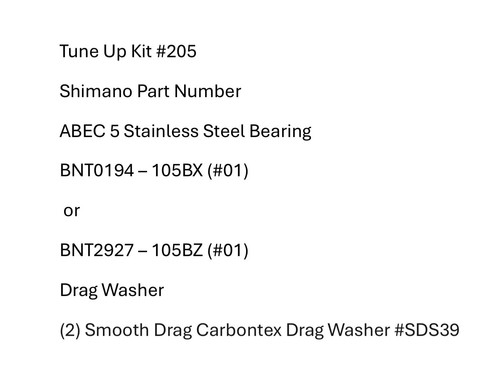 Tune kit 205 - kit, #205
